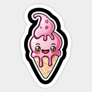 Cute Ice cream Sticker